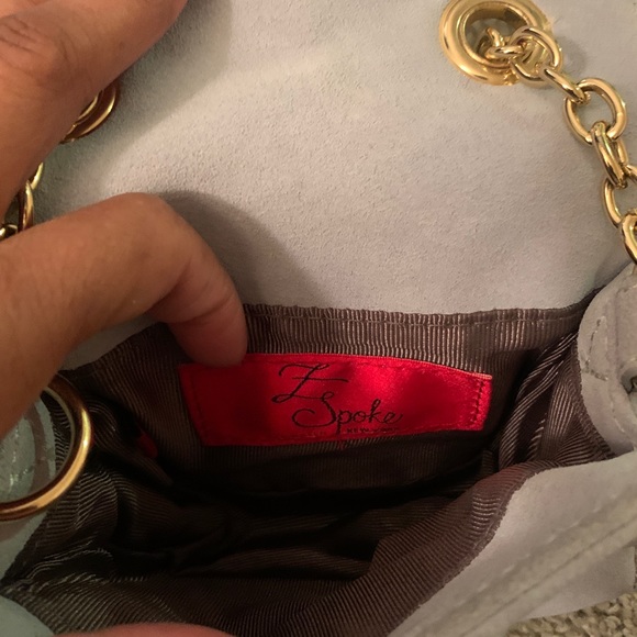 Mini suede handbag - Picture 4 of 6